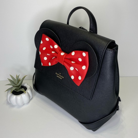 🥰 SALE 🥰 NEW KATE SPADE BLACK MINNIE BACKPACK - Picture 8 of 8